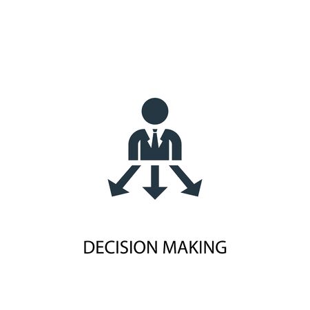 Decision Making icon. Simple element illustration. Decision Making concept symbol design. Can be used for webのイラスト素材
