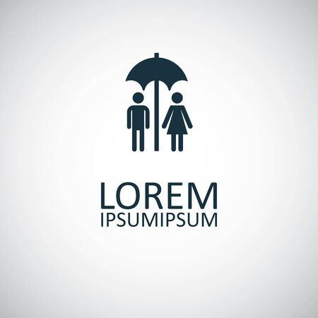 family insurance icon. trendy simple symbol concept templateのイラスト素材
