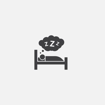 healthy sleeping base icon. Simple sign illustration. healthy sleeping symbol design. Can be used for web and mobileのイラスト素材