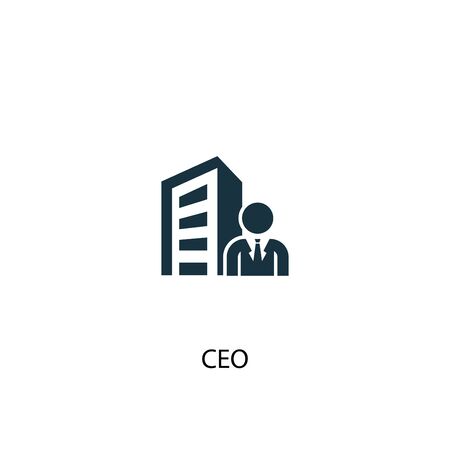 CEO icon. Simple element illustration. CEO concept symbol design. Can be used for web and mobile.のイラスト素材