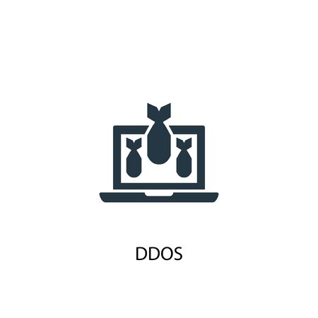 DDOS icon. Simple element illustration. DDOS concept symbol design. Can be used for web and mobile.のイラスト素材