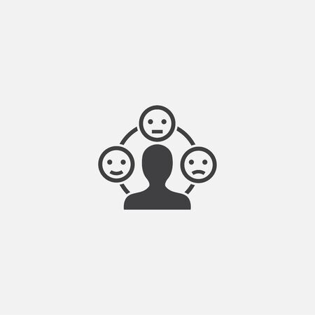 emotion base icon. Simple sign illustration. emotion symbol design. Can be used for web, print and mobileのイラスト素材
