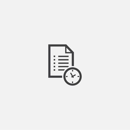 Waiting list base icon. Simple sign illustration. Waiting list symbol design. Can be used for web, print and mobileのイラスト素材