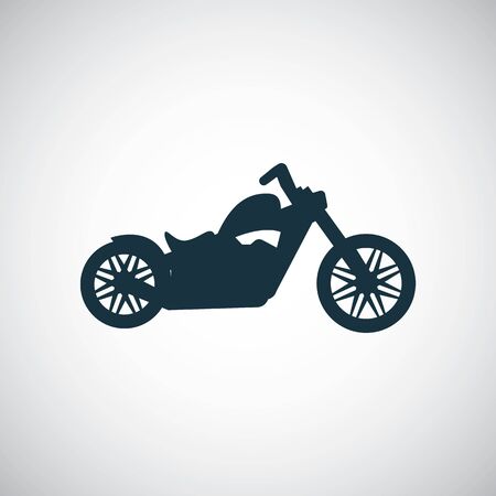 motorcycle icon, on white background.