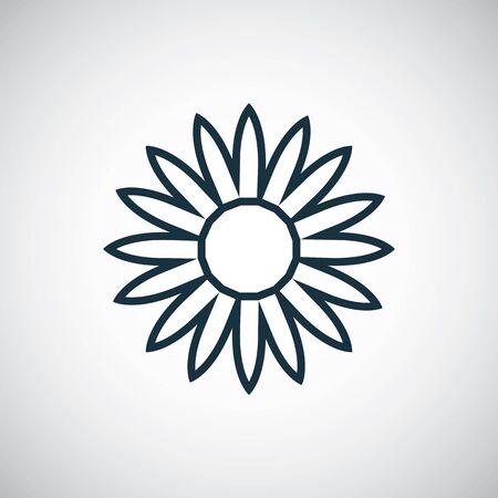 flower icon simple flat element concept designのイラスト素材