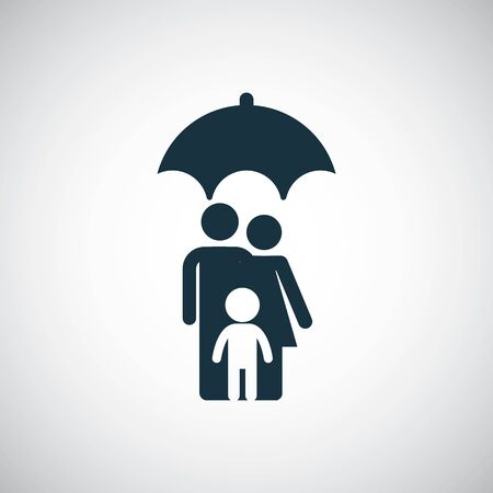 family insurance umbrella icon.のイラスト素材