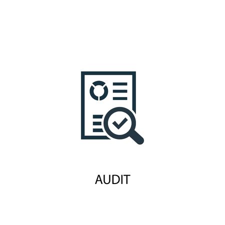 audit icon. Simple element illustration. audit concept symbol design. Can be used for web and mobile.のイラスト素材
