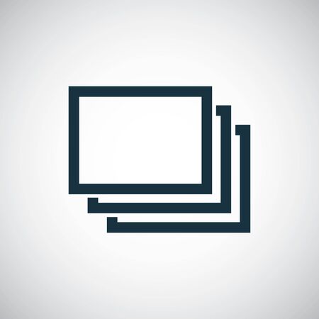 photo list icon, on white background.のイラスト素材