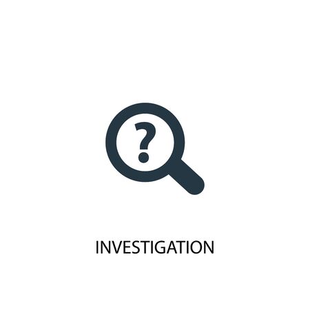 investigation icon. Simple element illustration. investigation concept symbol design. Can be used for webのイラスト素材