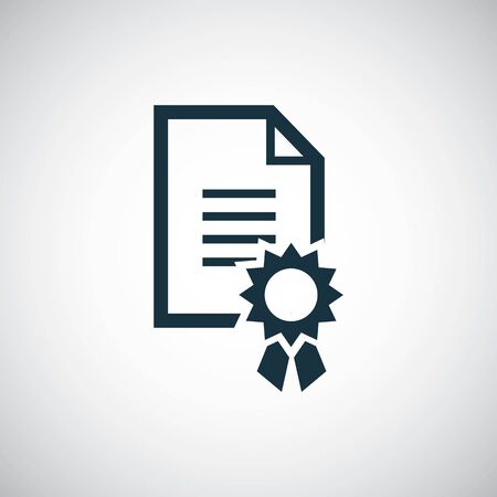 charter icon simple flat element design conceptのイラスト素材