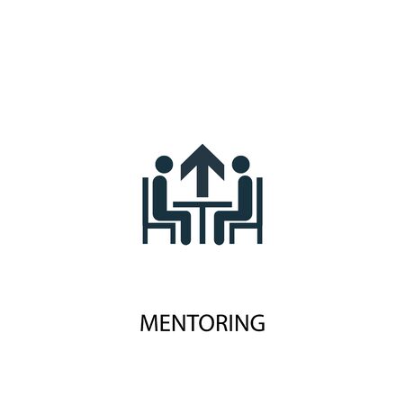 Mentoring icon. Simple element illustration. Mentoring concept symbol design. Can be used for webのイラスト素材