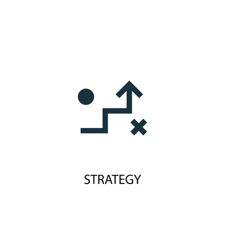 strategy icon. Simple element illustration. strategy concept symbol design. Can be used for webのイラスト素材