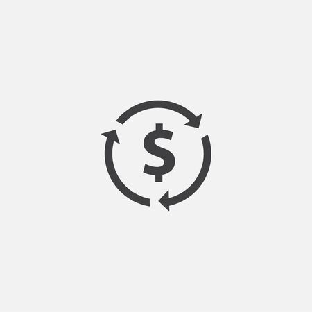 Refinancing base icon. Simple sign illustration. Refinancing symbol design. Can be used for web and mobileのイラスト素材