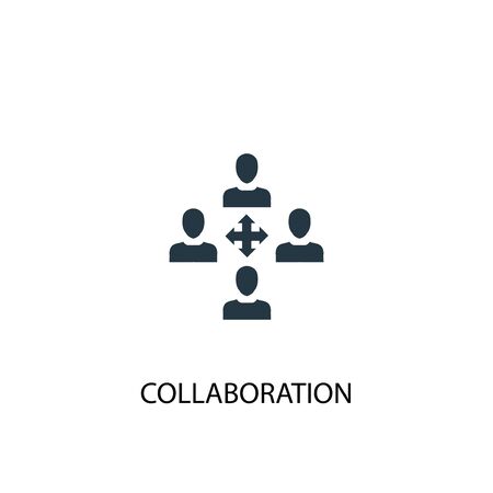 collaboration icon. Simple element illustration. collaboration concept symbol design. Can be used for webのイラスト素材