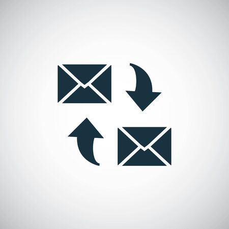 e-mail icon, on white background.のイラスト素材