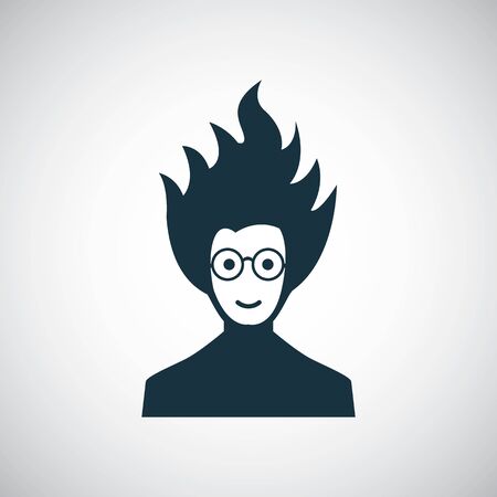 scientist icon, on white background.のイラスト素材