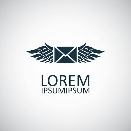 mail wings icon trendy simple concept symbol designのイラスト素材