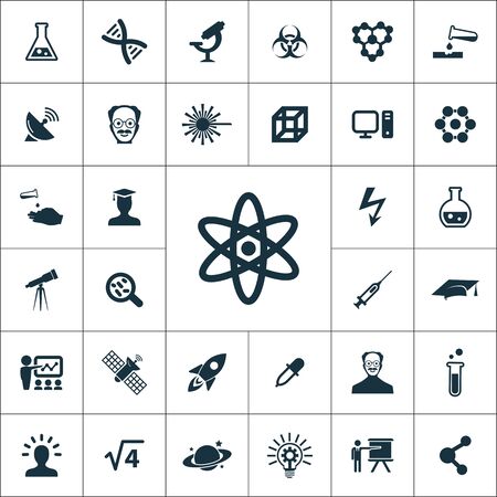 science icons universal set for web and UIのイラスト素材