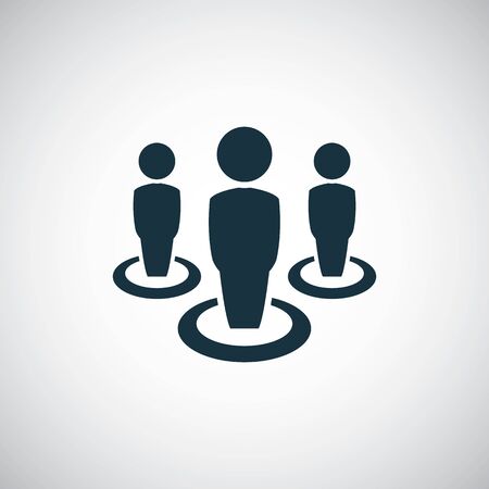 business team icon. for web and UI on white backgroundのイラスト素材