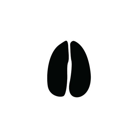 black cow footprint on white background templateのイラスト素材