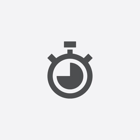 timer icon, isolated, white background