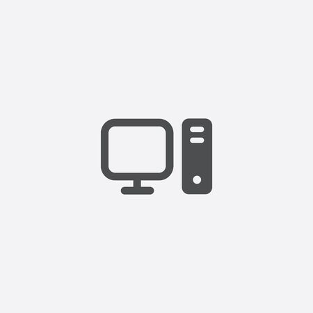 simple computer iconのイラスト素材