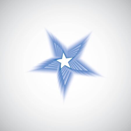Abstract star symbol isolated on white background.のイラスト素材