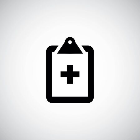 medial notepad icon on white backgrounds.のイラスト素材