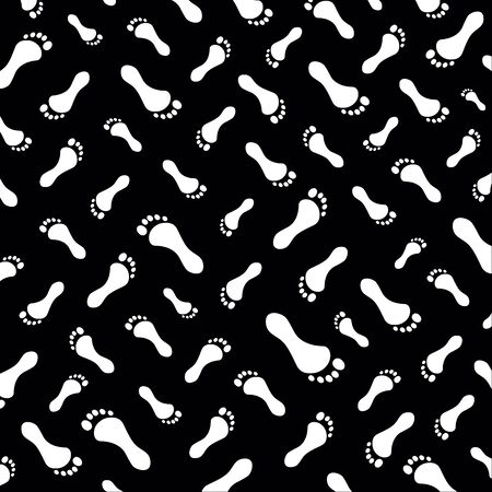 footprint patternのイラスト素材