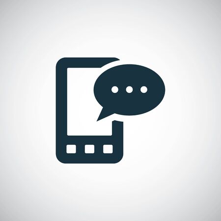 mobile message iconのイラスト素材