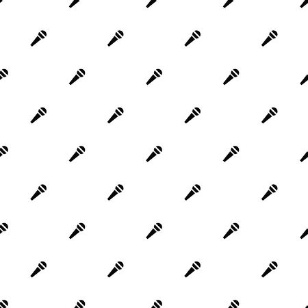 Vector seamless pattern, microphoneのイラスト素材