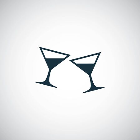 drink glasses iconのイラスト素材