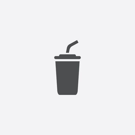 coffee icon, isolated, white backgroundのイラスト素材