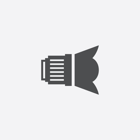 dslr lens iconのイラスト素材