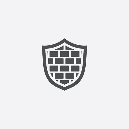shield wall iconのイラスト素材