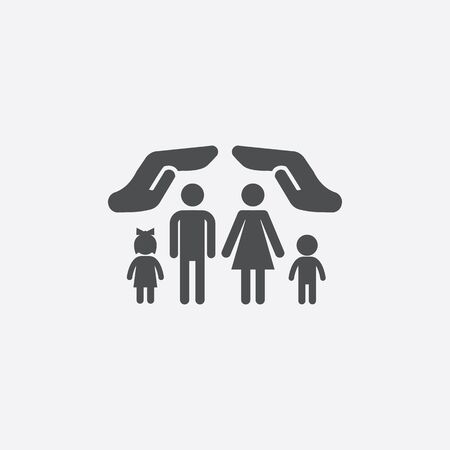 family insurance iconのイラスト素材