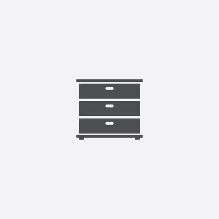 cupboard icon, on white background.のイラスト素材