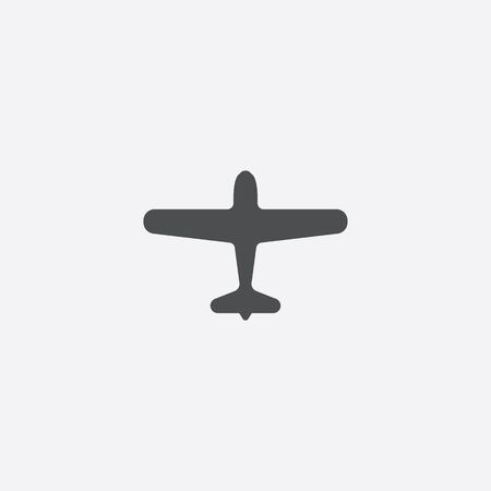 airplane icon, isolated, white background