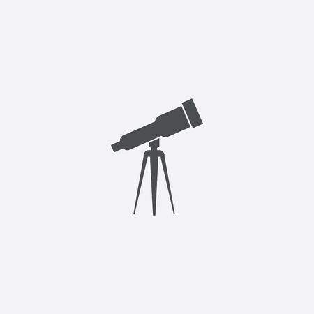 telescope icon on white background.のイラスト素材