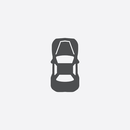car top icon, isolated, white backgroundのイラスト素材