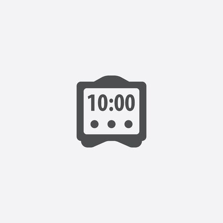 digital watch icon, on white background.のイラスト素材