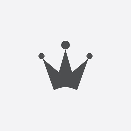 crown icon, isolated, white backgroundのイラスト素材