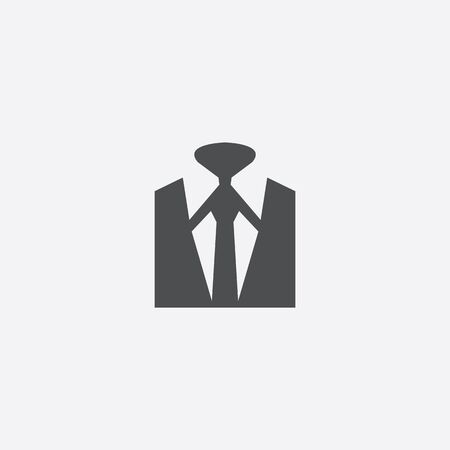 business wear icon, isolated, white backgroundのイラスト素材