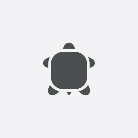 turtle icon, isolated, white backgroundのイラスト素材