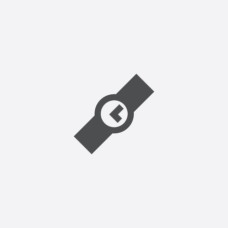 Time icon, isolated, white backgroundのイラスト素材