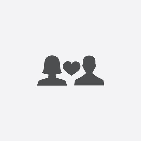 man and woman iconのイラスト素材