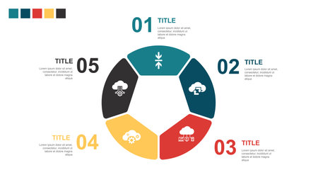 Data Compression, Cloud sync, Cloud computing, SaaS, cloud platform, icons Infographic design layout template. Creative presentation concept with 5 stepsのイラスト素材