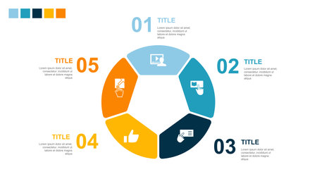 watch video, learn more, read more, like, visit link, icons Infographic design layout template. Creative presentation concept with 5 stepsのイラスト素材