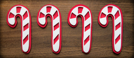 Christmas Candy Canesの写真素材