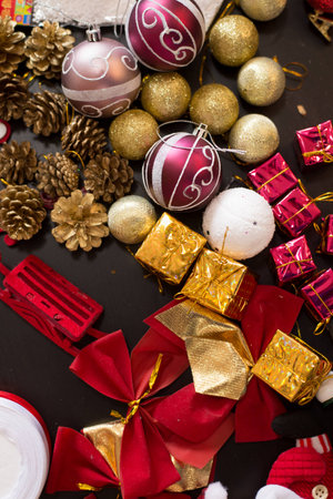 presents and christmasの写真素材